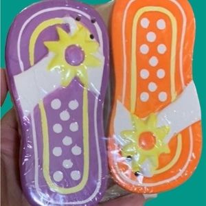 shakers Flip flop salt & pepper shakers New in package! Picnic barbecue beach